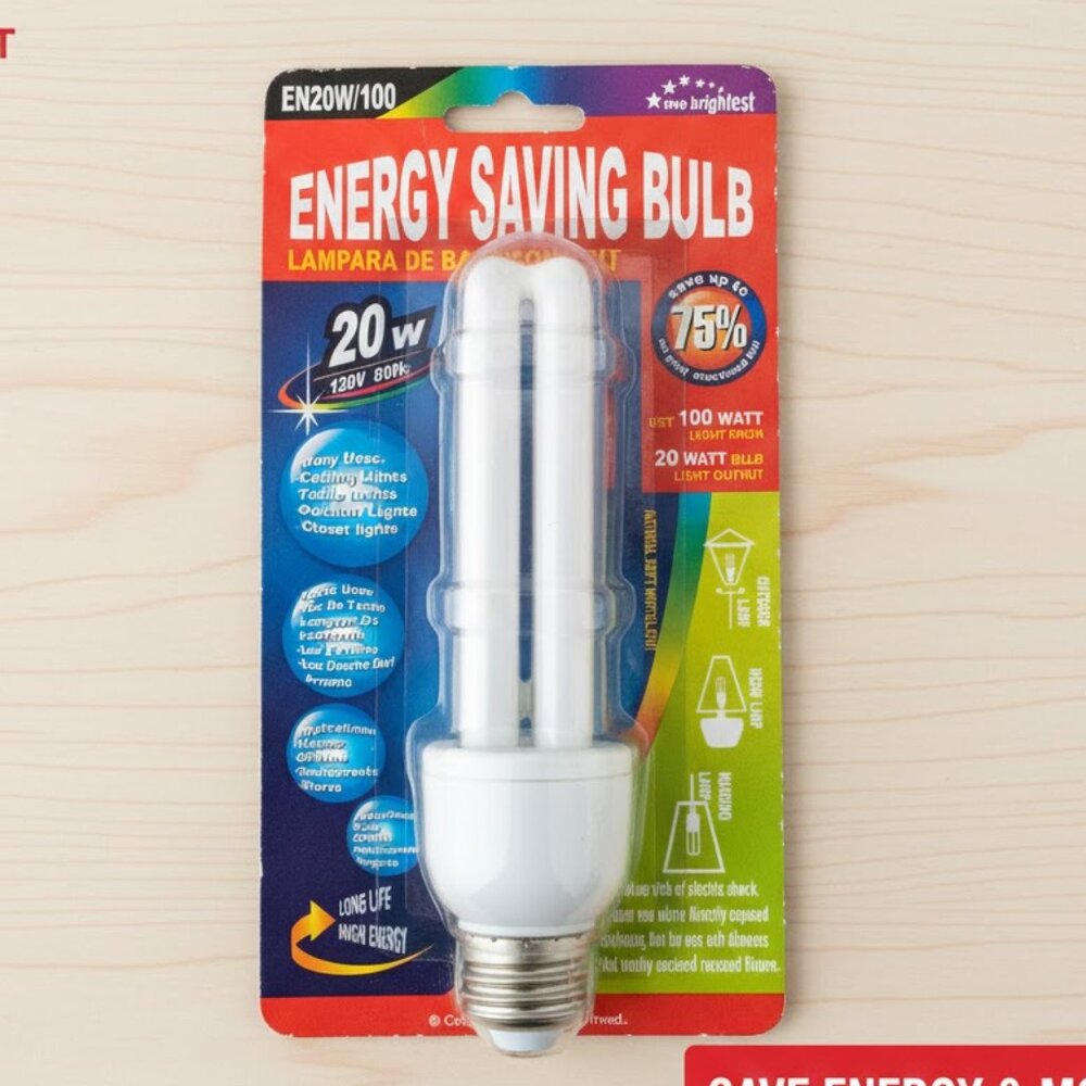 NEW EN20W/100 Energy Saving Bulb Long Life High Energy
